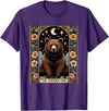 Funny I Choose the Bear Tarot Card Women Girls Trending T-Shirt - Purple