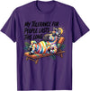 My Tolerance For People Lasts This Long Horse Tee My Tolerance for People Lasts This Long Funny Horse T-Shirt - Purple
