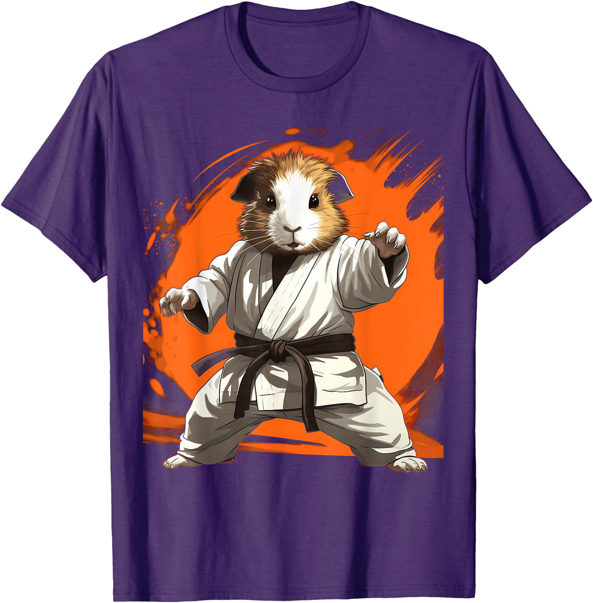 Guinea Pig Martial Arts MMA Guinea Pig Karate T-Shirt - Purple