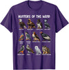 Bird Lover Hunters of the Wind Birds of Prey Falcon Owl Birding Raptors T-Shirt - Purple