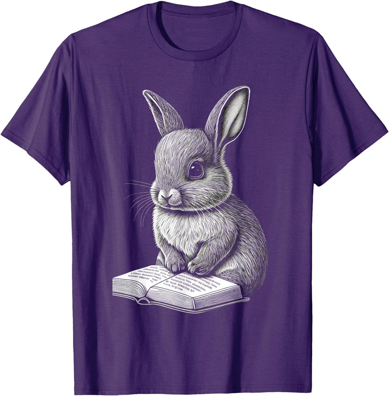 Bunny Lover Easter Rabbit Women Men Kids T-Shirt in Purple