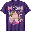 Famer Pink Cow Birthday Matching Tees Mom Of The Birthday Girl 1St Birthday Pink Cow Farm T-Shirt - Purple