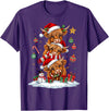 Highland Cow Christmas Winter Tree Farm Women Girl Funny Xmas Merry Moo Cows Highland Cow Christmas Snowman T-Shirt - Purple
