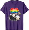 LGBT Pride Fabulous Fashion Co. LGBT Pride Mama Panda Bear Rainbow Love Mother's Day Gift T-Shirt - Purple