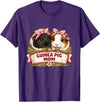 Cute Guinea Pig Mom Cavy Lover Apparel Co Guinea Pig Mom T-Shirt - Purple