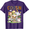 Safari Jungle Animals 2nd Birthday Boy Cousin of The Two Wild Safari Jungle 2nd Birthday Boy T-Shirt - Purple