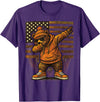 Vintage Dabbing Bear Retro Humor Gift Co Vintage Dabbing Bear Funny Retro Graphic T-Shirt - Purple
