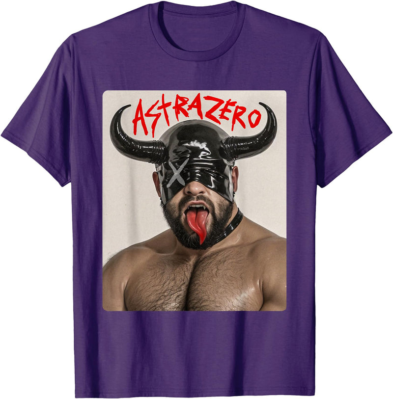 Astra Zero Gay Bear Punk Devil T-Shirt - Purple