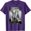 Funny Rabbit & Jesus Selfie, Easter, Religious, Christian T-Shirt in Purple