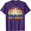 Creeping Ghost Halloween Tees So I Creep Ghost Halloween Funny T-Shirt - Purple