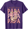 Country CowGirl Western Family Matching Rodeo Papa Pink Boots Coquette Cow-Girl Birthday Party T-Shirt - Purple