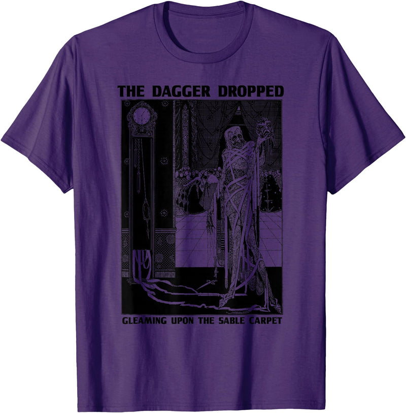 Edgar Allan Poe Fan Club of Compton Edgar Poe Art Masque of the Red Death-Edgar Allen Poe Quote T-Shirt - Purple