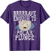 Take The Plunge Designs Funny Polar Bear Plunge Joke - Brrrr Cold Water Event T-Shirt - Purple