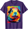 PopArt Pet Animal Prints A Guinea Pig T-Shirt - Purple