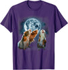 Howling at The Moon Shirt and Apparel Co. Guinea Pigs Howling at the Moon Shirt - Funny Guinea Pig T-Shirt - Purple