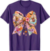 Summerween Tees NYC Summerween Bow Coquette Summer Halloween Ghosts Beach Coffee T-Shirt - Purple