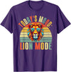 Lion Gifts Todays Mood Lion Mode Lion T-Shirt - Purple