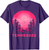 Smoky Mountains Tennessee Hike Outdoor Tennessee Bear Nature Outdoors T-Shirt - Purple
