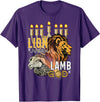 Claudia Williams Apparel Lion of Judah Lamb of God T-Shirt - Purple