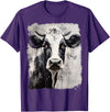 Noah&Friends A Black White Cow T-Shirt - Purple