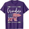 Grandma Bear 4TH OF JULY T Shirt 4th of July Gift For Women Grandma Bear American Flag USA T-Shirt - Purple