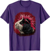 Guinea pig pet love Guinea Pig Punk T-Shirt - Purple