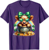 St. Patricks Day Highland Cow Highland Cow Tees St. Patricks Day Highland Cow Highland Cow T-Shirt - Purple
