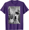 Funny Polar Bear Selfie Titanic T-Shirt - Purple