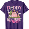 Famer Pink Cow Birthday Matching Tees Daddy Of The Birthday Girl 1St Birthday Pink Farm T-Shirt - Purple