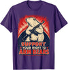 Funny Arm Bears Polar 2A Gun Rights Humor Right to Arm Bears Polar Bear Gun Rights Pun Humor T-Shirt - Purple