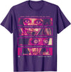 AMZB Creepy Manga Anime Girl Japanese Horror Streetwear Y2K Otaku T-Shirt - Purple