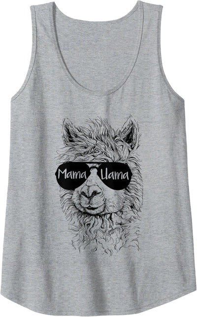 Mama Llama Funny Animal Apparel Womens Llama Lover Mama Llama Tank Top