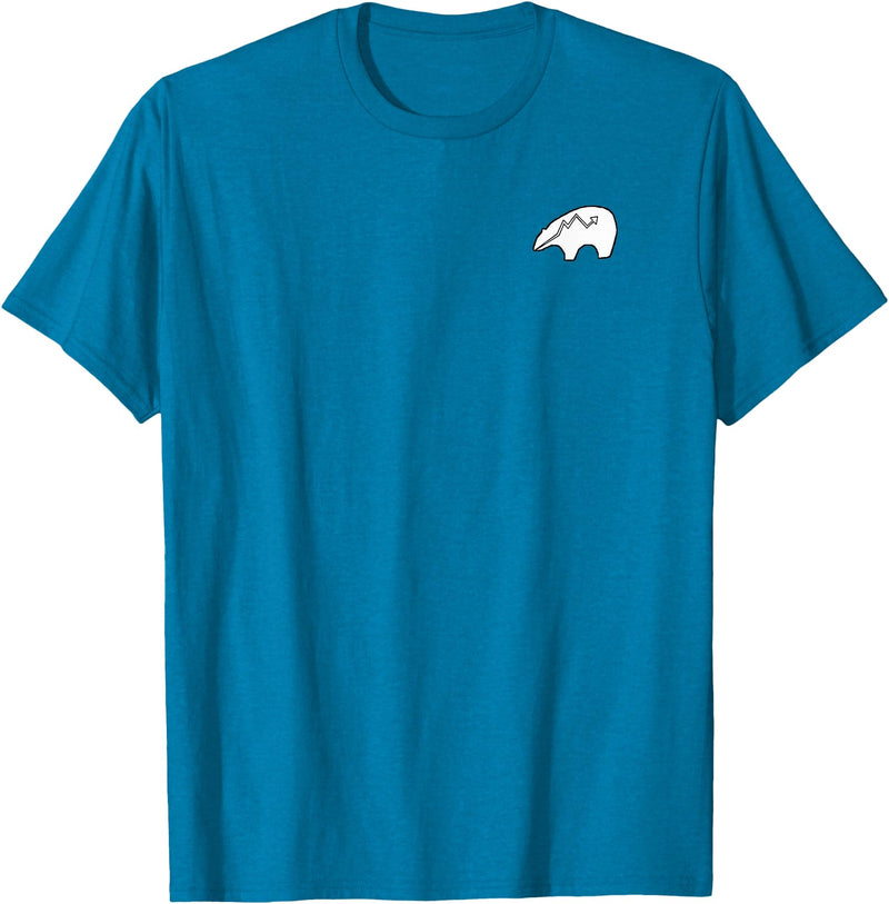 P&L Originals Zuni Bear pocket-style tee shirt emblem T-Shirt - Sapphire Blue