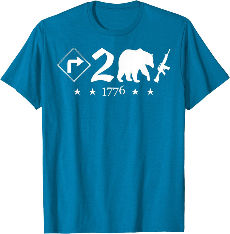 Right To Bear Arms Pro Gun & Patriotic Military Right To Bear Arms Pro Gun Funny Patriotic Military Women Men T-Shirt - Sapphire Blue