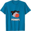 Cadelina Clothing "Perhaps" Funny Cow Meme T-Shirt T-Shirt - Sapphire Blue