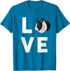 Cute I Love Rabbits Funny Bunny Rabbit Lover Gifts T-Shirt in Sapphire Blue