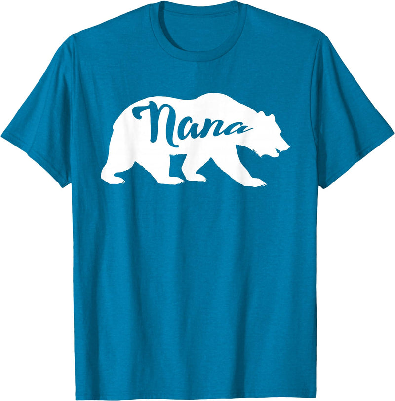 Mothers Day Cute Gifts Co. Nana Bear T-Shirt T-Shirt - Sapphire Blue