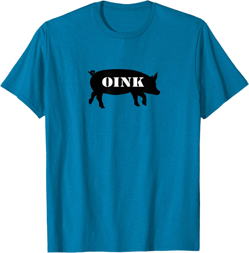 Bear Daddy Oink Pig Play Funny Gay Men's T-Shirt T-Shirt - Sapphire Blue