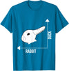 Rabbit Duck Illusion Philosopher T-Shirt in Sapphire Blue