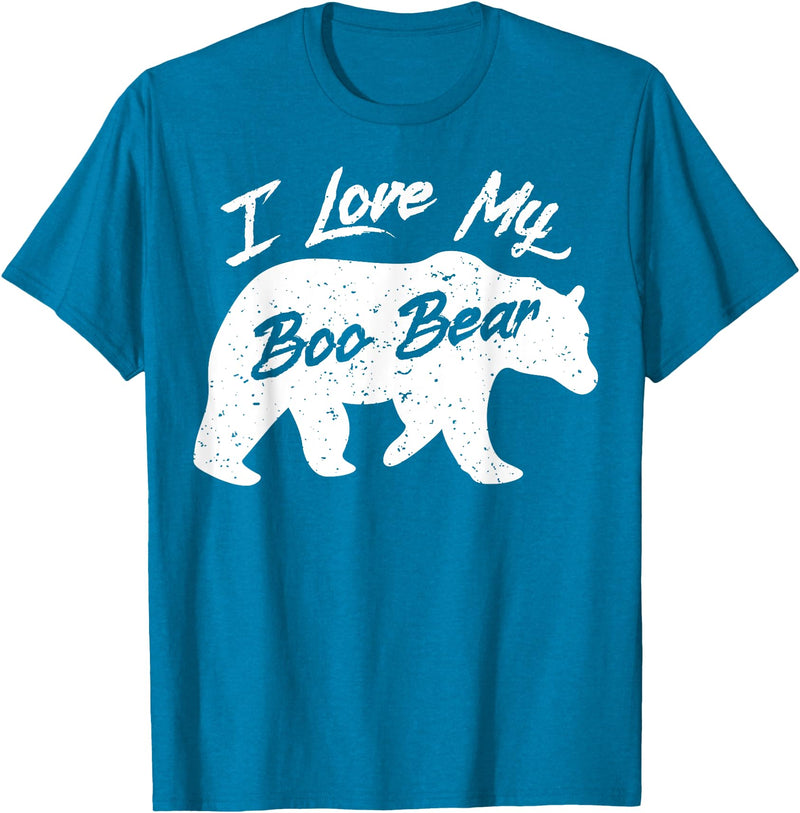 Halloween Party T-Shirt Co Boo Bear Shirt | Polar Bear Spirit Bear Halloween Apparel T-Shirt - Sapphire Blue