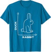 Duck - Rabbit - Funny - Joke - Bunny - Optical Illusion -Pun T-Shirt in Sapphire Blue