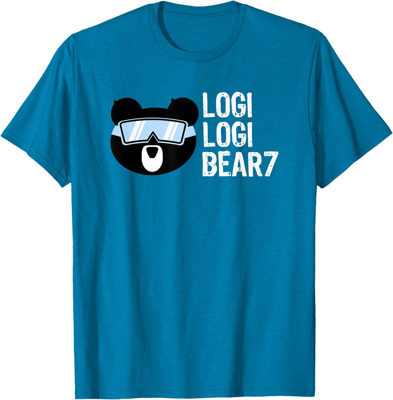 LogiLogiBear7 Logi Logi Bear 7 Shirt T-Shirt - Sapphire Blue