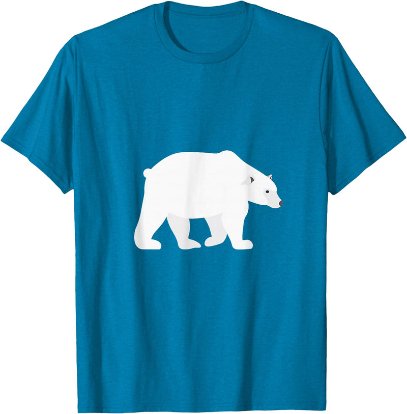 T-Shirts for Kids Cute Polar Bear Kids T-Shirt T-Shirt - Sapphire Blue