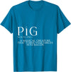 Bacon FH Pig, A Magical Creature That Turns Vegetables Into Bacon --- T-Shirt - Sapphire Blue