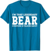 Bear Gifts Bear Tee Men Name Birthday Gifts Bear Personal Name Funny Bear T-Shirt - Sapphire Blue