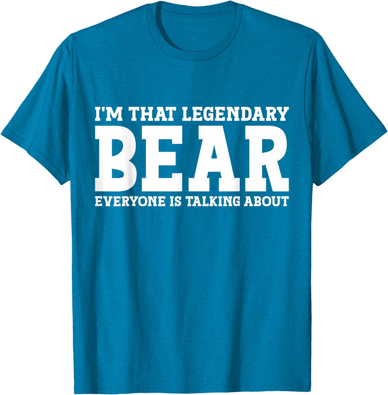 Bear Gifts Bear Tee Men Name Birthday Gifts Bear Personal Name Funny Bear T-Shirt - Sapphire Blue