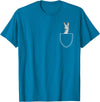 Funny Llama Gifts Llama In A Pocket - Alpaca T-Shirt - Sapphire Blue
