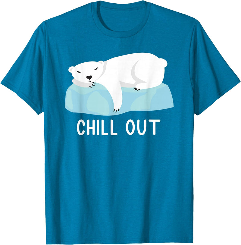 Eisbär Klimawandel Geschenkidee Funny Polar Bear North Pole Polar Bear Love Climate Change T-Shirt - Sapphire Blue