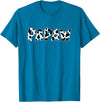 funny saying Gifts for Family Members and more Papaw Cow Print Cow Pattern T-Shirt - Sapphire Blue
