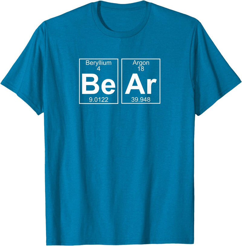 Gay Bear Pride T-Shirts Bear Periodic Table - Gay Bear Pride T-Shirt T-Shirt - Sapphire Blue